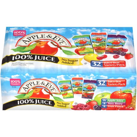 Apple & Eve Juice Box Variety Pack, 6.75 Fl Oz, 32