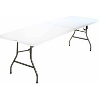 Product Image Cosco 8 Foot Centerfold Folding Table White Product Image Cosco 8 Foot Centerfold Folding Table White