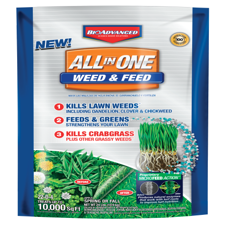 BioAdvanced All-In-One Weed And Feed Granules 24 lb. Granules (10,000 ...