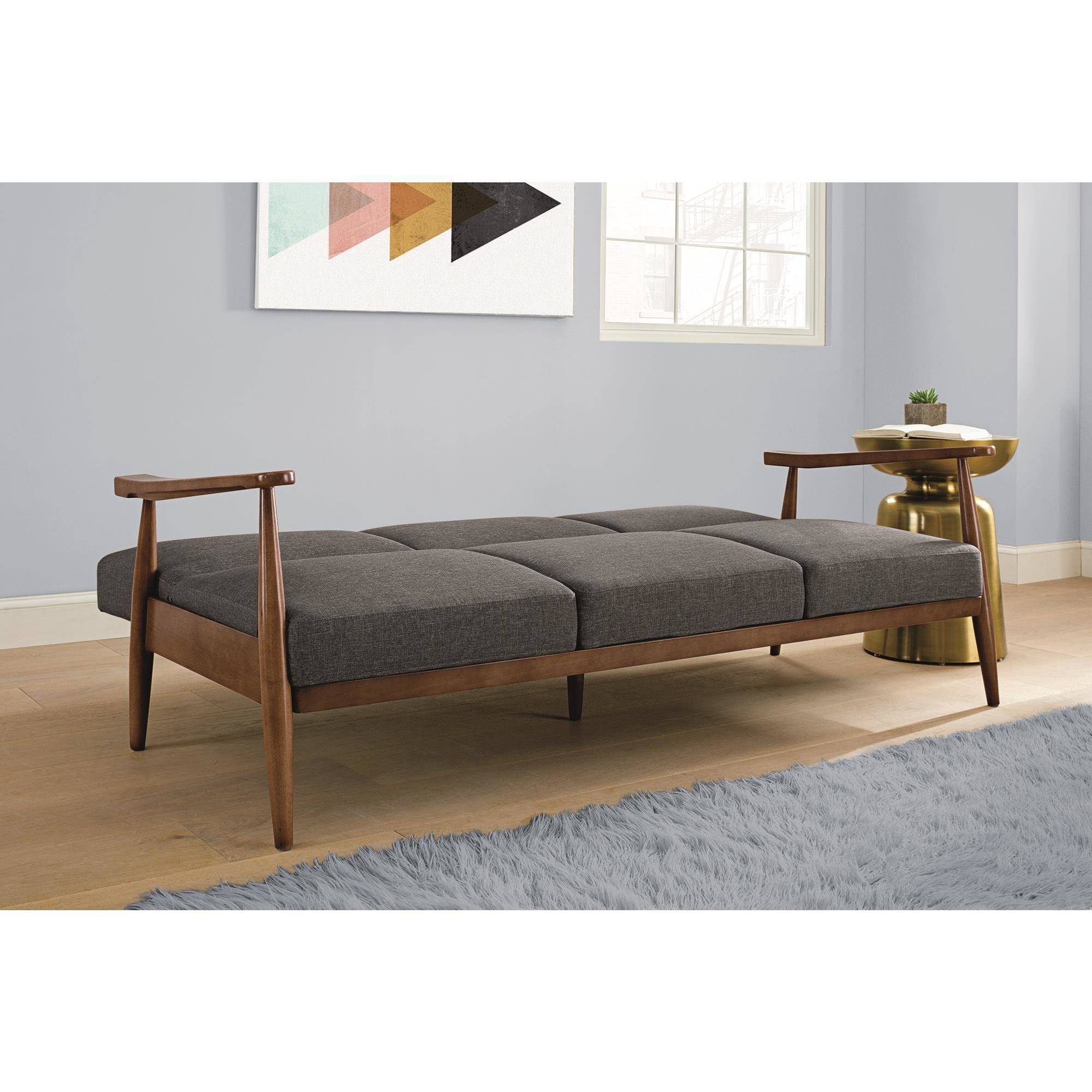 Better Homes and Gardens Mid Century Futon, Multiple Colors