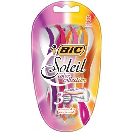 BIC Soleil Color Collection Women's Disposable Razor, 8 (Best Razor For Women's Legs)
