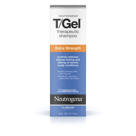 Neutrogena T/Gel Extra Strength Therapeutic Dandruff Shampoo, 6 fl. (Best Anti Breakage Shampoo For Black Hair)