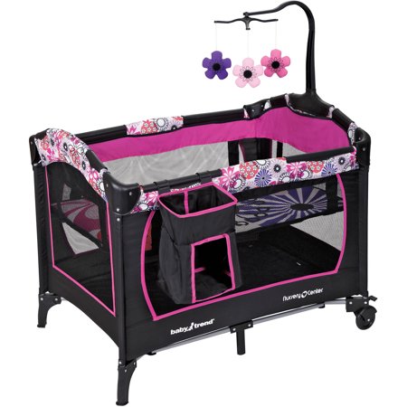 - Baby Trend Nursery Center Playard, Floral Garden