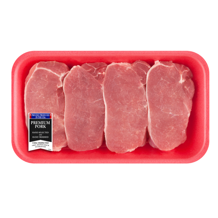 Pork Center Cut Loin Chops Boneless, 0.9 - 1.5 lb - Walmart.com