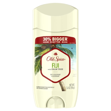 Old Spice Invisible Solid Antiperspirant Deodorant for Men Fiji with Palm Tree Scent Inspired by Nature 3.4