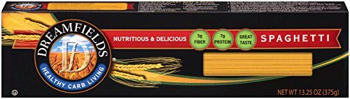 (4 pack) Dreamfield Healthy Carb Living Pasta, Spaghetti, 13.25 (Best Low Carb Spaghetti Sauce)