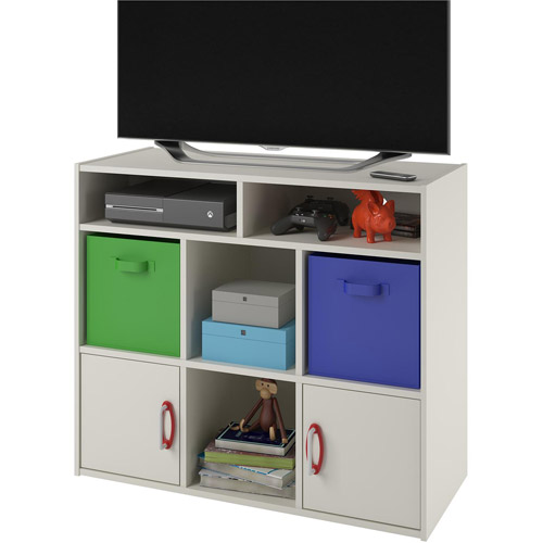 Lucerne Media Storage by Altra, White Stipple