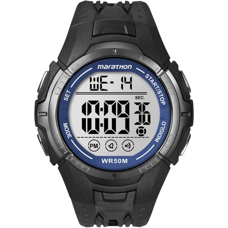 - Marathon by Timex Men's Digital Full-Size Watch, Black Resin Strap