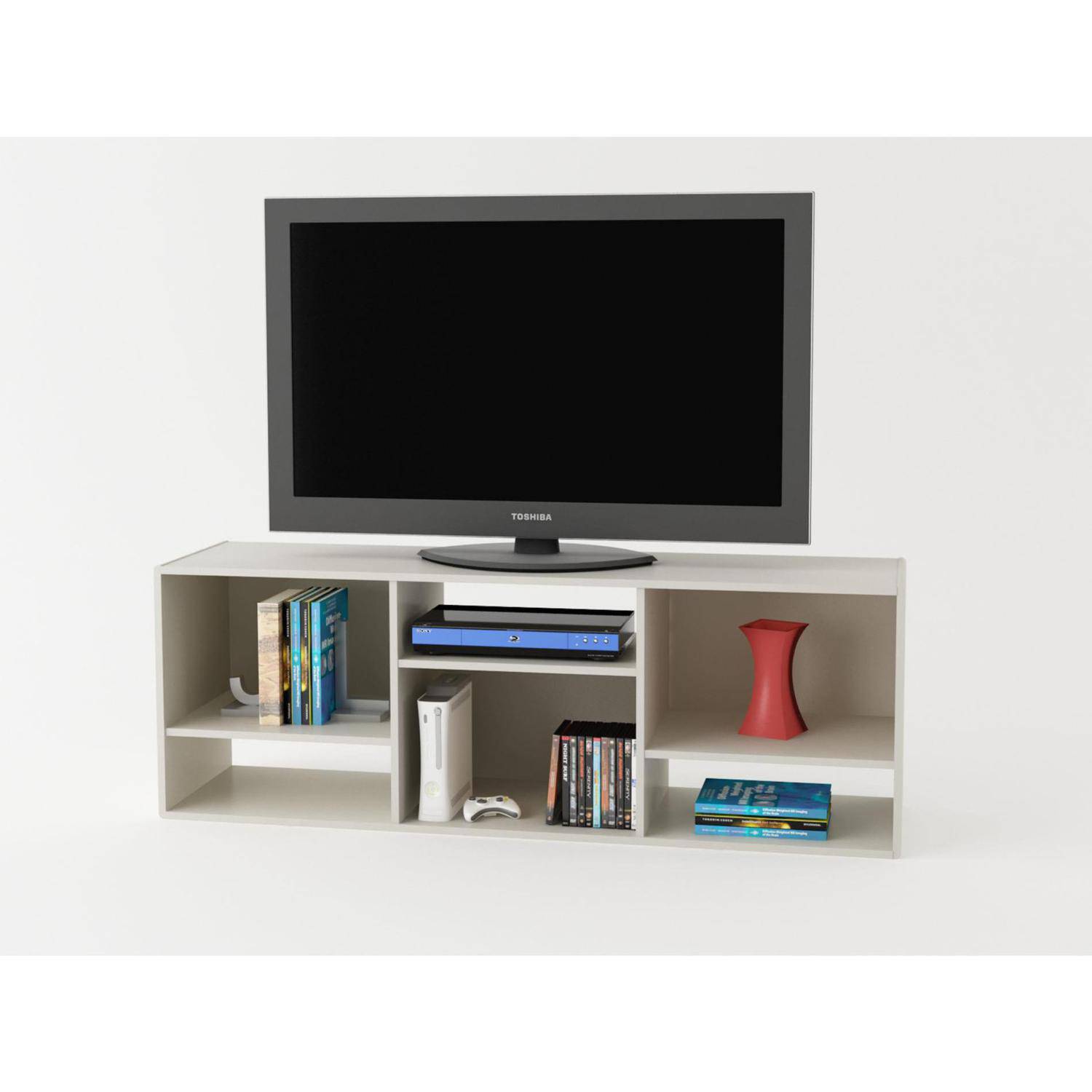 TV Stand or Bookcase Combo, For TV's up to 60'', White