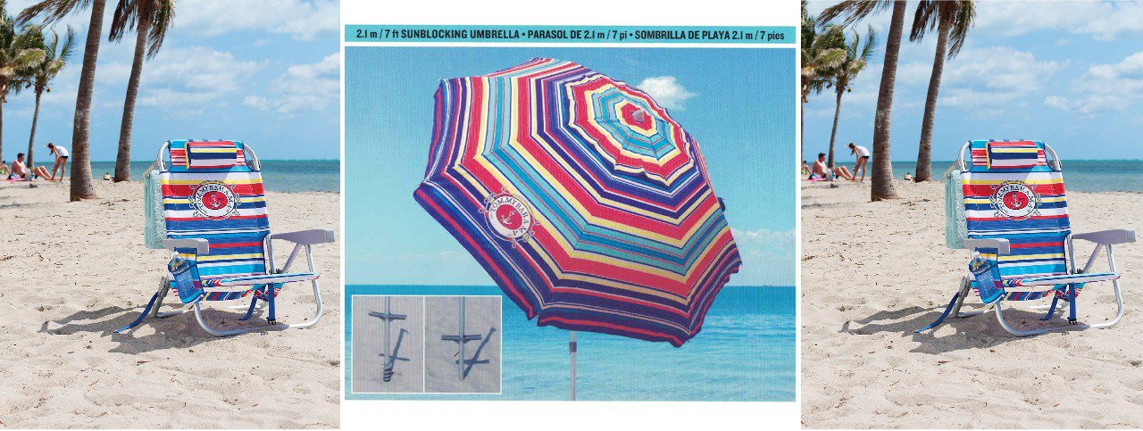 sombrilla de playa tommy bahama