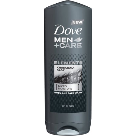 Body Care Collection - (3 pack) Dove Men+Care Elements Charcoal and Clay Body Wash, 18 oz