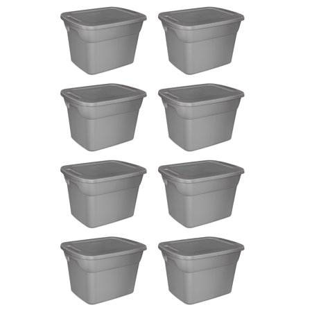 Sterilite, 18 Gal./68 L Tote Box, Case of 8