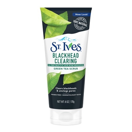 (2 pack) St. Ives Blackhead Clearing Face Scrub Green Tea 6