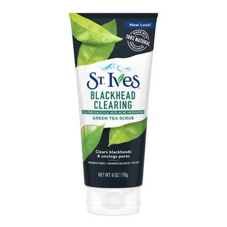 (2 pack) St. Ives Blackhead Clearing Face Scrub Green Tea 6 (Best Cheap Exfoliating Face Scrub)