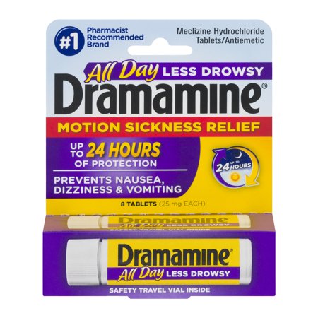 Dramamine Motion Sickness Relief Tablets - 8 CT - Walmart.com
