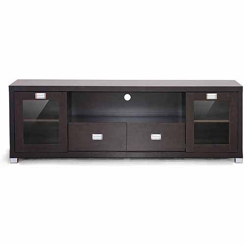 Wholesale Interiors Gosford Dark Brown Wood Modern TV Stand for TVs up to 69''