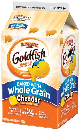 Pepperidge Farm Goldfish Baked with Whole Grain Cheddar Crackers, 30 oz ...