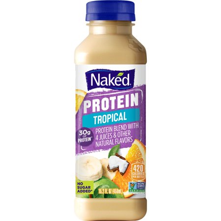 Naked Juice Protein Smoothie, Double Berry, 15.2 oz Bottle 