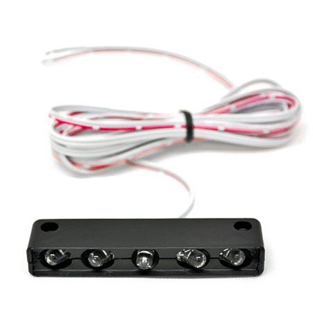 Custom Sportster Fenders Krator White License Plate Tag Light 5 LED Fender Lite For Harley Davidson XL Sportster 1200 Custom ()
