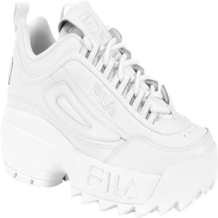 fila youth disruptor ii leather trainers