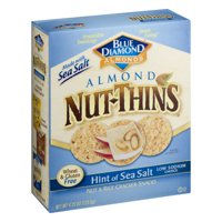 (2 Pack) Nut Thins Cracker Crisps, Hint of Sea Salt, 4.25 oz Box