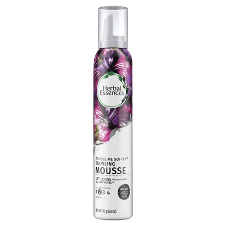 Strawberry Mousse - (2 pack) Herbal Essences Tousle Me Softly Tousling Mousse with Hibiscus Essences, 6.8 oz
