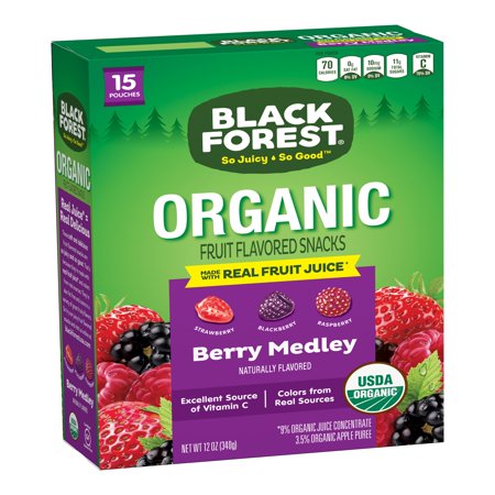 Black Forest Organic Berry Medley Fruity Bites Pouches, 0.8 Oz., 15 ...