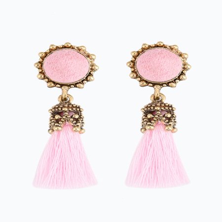 - Vintage Style Rhinestones Crystal Tassel Dangle Stud Earrings Fashion Jewelry