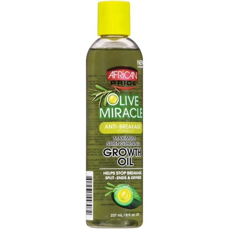 African Pride Olive Miracle Anti-Breakage Formula Maximum Strengthening Growth Oil 8 fl. oz.