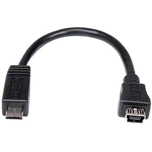 Startech Micro USB to Mini USB M/F Adapter Cable, 6