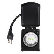 Outdoor Timers Century Outdoor Mechanical Light Timer 24 Hour Programmable Plug In Heavy Duty Outlet