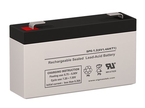 - Yuasa NP1.2-6 Battery Replacement (6V 1.2AH )