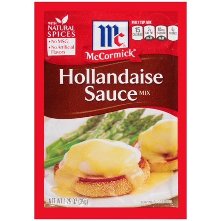 French Hollandaise Sauce - (4 Pack) McCormick Hollandaise Sauce Mix, 1.25 oz
