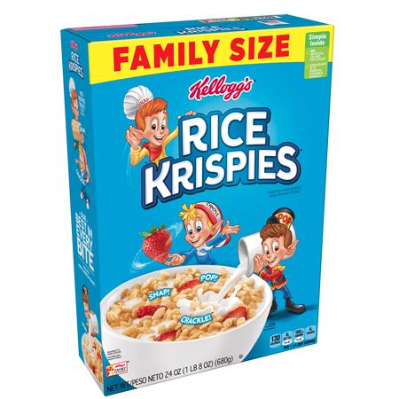 Kellogg’s Rice Krispies Breakfast Cereal Fat-Free Family Size 24 (Best Healthy Cereal For Kids)
