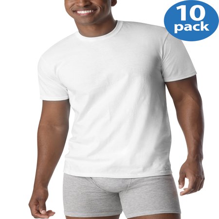 Hanes Men's ComfortSoft White Crew Neck T-Shirt 10 Pack SUPER (Best Men's V Neck T Shirts)