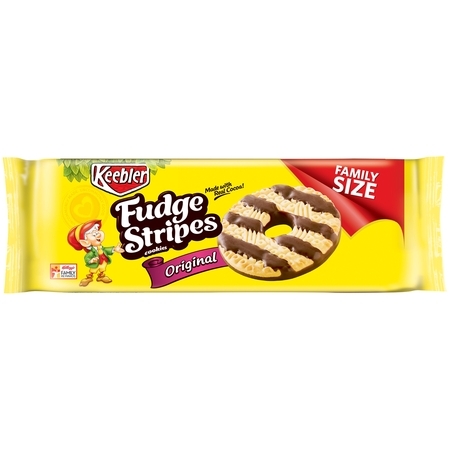 (2 Pack) Keebler Fudge Stripes Original Cookies, 17.3