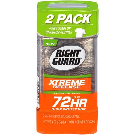 - Right Guard Xtreme Defense 5 Antiperspirant Deodorant Gel, Fresh Blast, 4 Ounce (Pack of 2)
