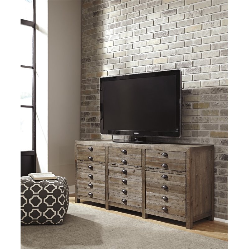 Ashley Keeblen 64'' TV Stand in Grayish Brown