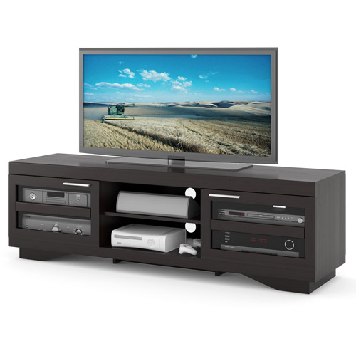 Sonax Granville Wood Veneer TV Stand for TVs up to 80'', Multiple Finishes