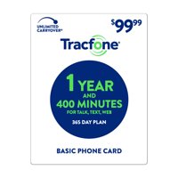 TracFone $99.99 Basic Phone 1 Year and 400 Minutes Plan (Email Delivery)