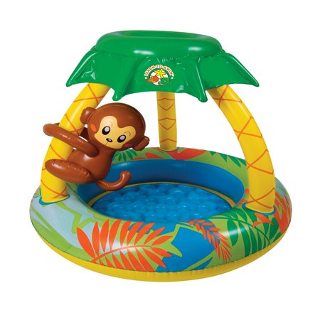 - Poolmaster Go Bananas Monkey Inflatable Kiddie Pool