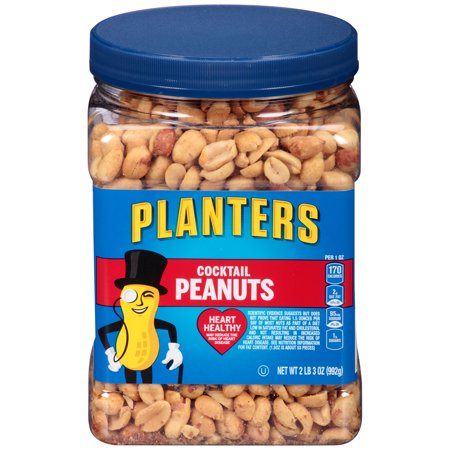 Dark Horse Peanuts - Planters Salted Cocktail Peanuts, 35.0 oz Jar