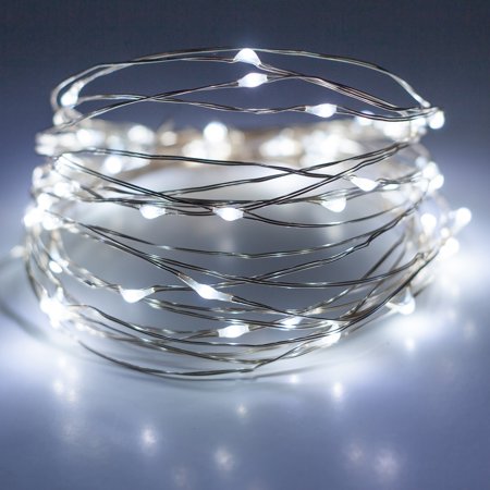 Unido Box 2 Pack Mini Fairy String Lights 20 LED, Cool White, 7' (Best Fairy Lights For Bedroom)