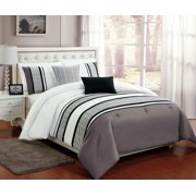 Black White Comforters Beautiful 5 Pc Grey White And Black Comforter Bedding Set With Burnout Lace Design