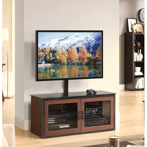 Whalen Brown Closed Door 3-in-1 TV Stand for TVs up to 52''