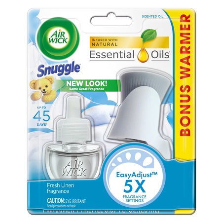 (2 pack) Air Wick Scented Oil Kit (2 Warmers + 2 Refills), Snuggle Fresh