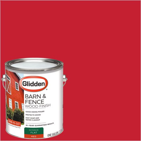 Glidden Grab N Go Barn Fence Exterior Paint Red Flat Finish 1 Glidden Grab N Go Barn Fence Exterior Paint Red Flat Finish 1 Gallon