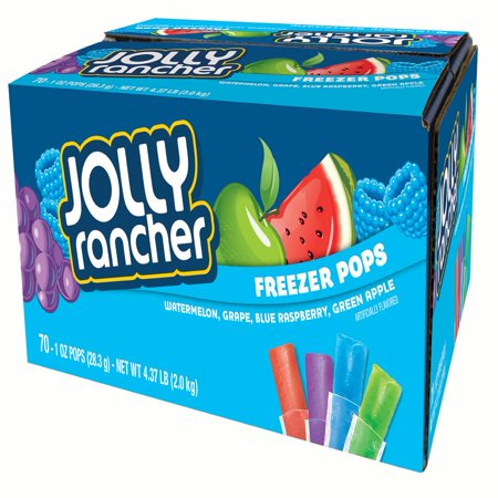 Jolly Rancher Freezer Pops, Assorted Flavors, 1 Fl Oz, 70 Ct - Walmart.com