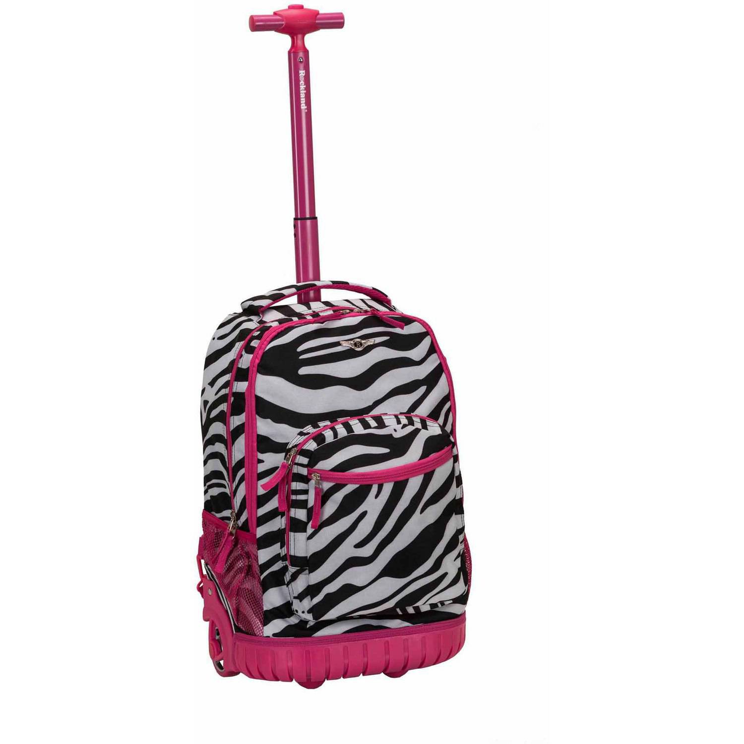 Rockland 19″ Rolling Backpack Pink