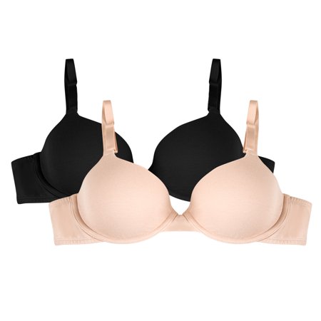 Womens T-Shirt Bra, 2-pack, Style FT797PK (Best T Shirt Bra For Large Breasts)